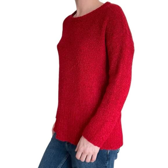 Pure Jill Red Knit Crewneck Sweater - Picture 2 of 8